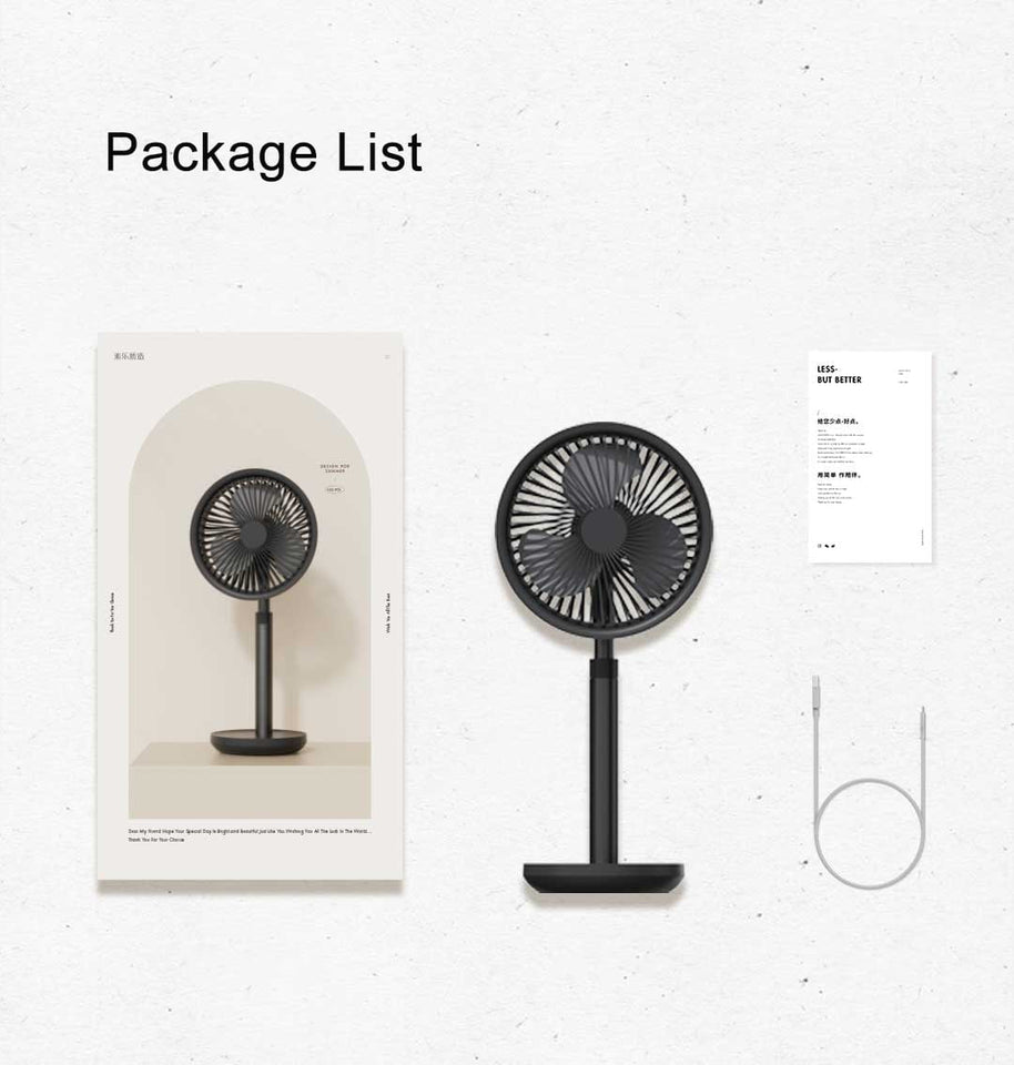 Xiaomi AISOLOVE F5 Pro Rechargeable Fan 4000mAh with Swing & Extendable