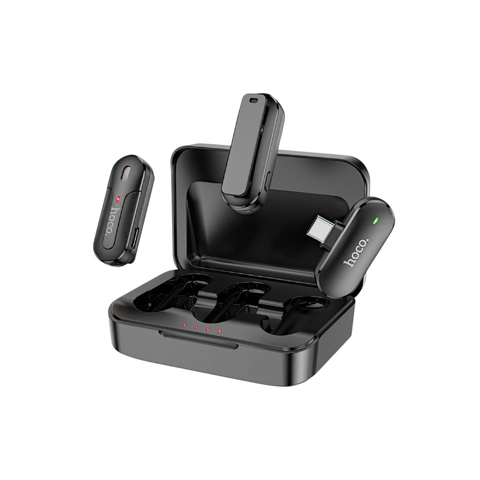 Hoco Di56 Alegre Lavalier Wireless Digital Microphone Type-C   Hoco Di56 Alegre Lavalier Wireless Digital Microphone Type-C